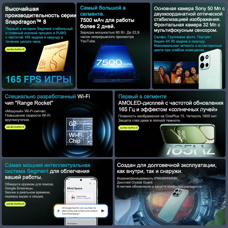 Смартфон OnePlus Nord 6 5G Глобальная версия NFC