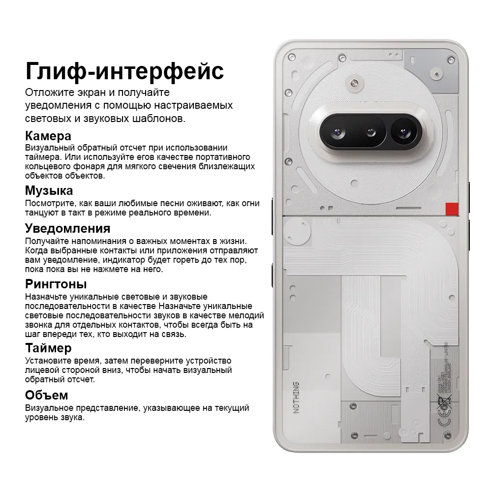 Nothing Phone (3a) 5G，Глобальная версия，NFC